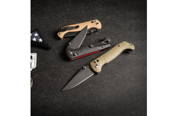Image of Toor Knives Toor Dropwing Folding Knife, 3.5in, CPM MagnaCut, Drop Point, G10, Ranger Green Handle, Dropwing - Ranger Green