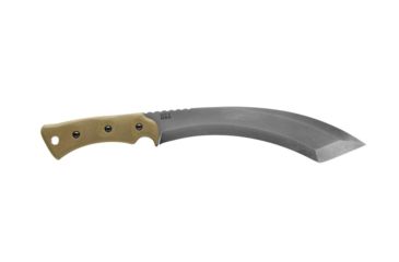 Image of TOPS Knives A-Klub Fixed Blade Knife, 12.38in, 1095 RC 56-58 Steel, Green Canvas Micarta Handle, AKLB-02