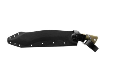 Image of TOPS Knives A-Klub Fixed Blade Knife, 12.38in, 1095 RC 56-58 Steel, Green Canvas Micarta Handle, AKLB-02