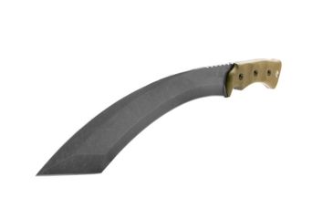Image of TOPS Knives A-Klub Fixed Blade Knife, 12.38in, 1095 RC 56-58 Steel, Green Canvas Micarta Handle, AKLB-02