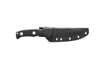 Image of Tops Knives Al Mar Mini Sere Operator, Fixed Blade Knif, 4 in, Tumble Blade Finish, 154cm RC 58-60 Cryo Treated Steel, Black G10 Handle AMAR-01
