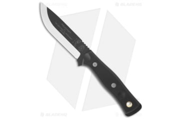 Image of TOPS Knives BOB Brothers of Bushcraft Fieldcraft Fixed Blade Knife, 4.625in, 1095, Drop Point Blade, G10 Black Handle, Steel/Black, 9.875in, BHQ-18587