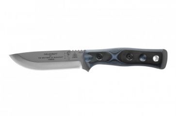 Image of Tops Knives Brothers Of Bushcraft 154cm Fixed Blade Knife, w/G10 Handle, Blue/Black, 4.75in, BROS-154-BB
