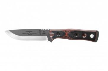 Image of Tops Knives Brothers Of Bushcraft 154cm Fixed Blade Knife, w/G10 Handle, Red/Black, 4.75in, BROS-RB