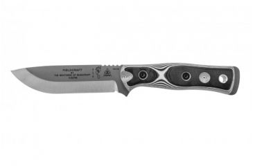 Image of Tops Knives Brothers Of Bushcraft 154cm Fixed Blade Knife, w/G10 Handle, White/Black, 4.75in, BROS-WB