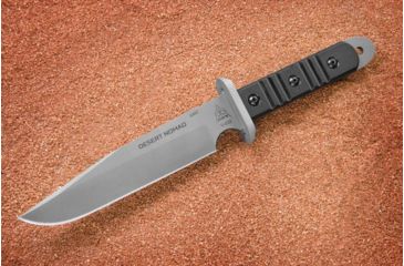 Image of Tops Knives Desert Nomad Fixed Blade Knife, w/G10 handle, Black, 6.5in, DMAD-01