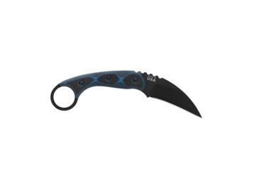 Image of TOPS Knives Devil's Claw 2 Fixed Blade Knife, 3.13in, 1095 Carbon Steel Blade, Blue/Black G10 Handle, DEVCL-02