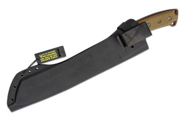 Image of Tops Knives El Chete Fixed Blade Knife, 12 in, Midnight Bronze Blade, 1095 RC 56-58 Steel, Black Canvas Micarta Handle, ELCH-03