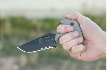 Image of Tops Knives Grim Ripper Fixed Blade Knife, Gray, 3.75in, GRPR-01