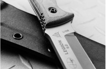 Image of Tops Knives Hazen Legion 6.0 Fixed Blade Knife, Gray, 6.7in, HAZEN-LG