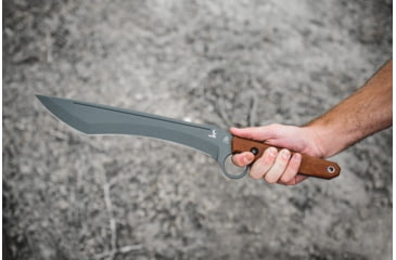 Image of TOPS Knives Lilith 14 in Fixed Blade Knife, Steel, Tan Canvas Micarta, Black Kydex, LTH-01