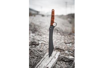 Image of TOPS Knives Lilith 14 in Fixed Blade Knife, Steel, Tan Canvas Micarta, Black Kydex, LTH-01