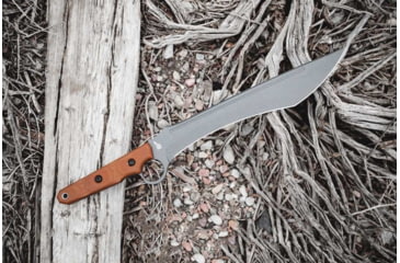 Image of TOPS Knives Lilith 14 in Fixed Blade Knife, Steel, Tan Canvas Micarta, Black Kydex, LTH-01
