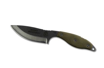 Image of Tops Knives Scandi Woodsman Fixed Blade Knife, Green, 3.5in, SWOOD-3.5