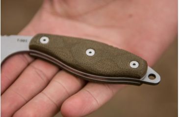 Image of Tops Knives Scandi Woodsman Fixed Blade Knife, Green, 3.5in, SWOOD-3.5