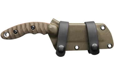 Image of TOPS Knives Sheep Creek Knife, 3.75in, 154CM, Fixed Blade, Green w/ Tan liner, SPCK-01