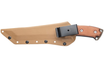 Image of Tops Knives Steel Eagle 107C Delta Class, Fixed Blade Knif, 7.63 in, Midnight Bronze Blade, 1095 RC 56-58 Steel, Tan/Black Canvas Micarta Handle, SE107C-2DC