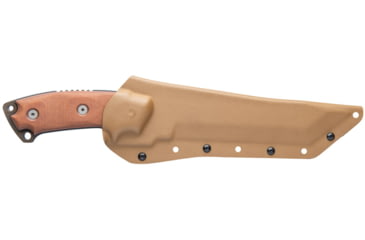 Image of Tops Knives Steel Eagle 107C Delta Class, Fixed Blade Knif, 7.63 in, Midnight Bronze Blade, 1095 RC 56-58 Steel, Tan/Black Canvas Micarta Handle, SE107C-2DC