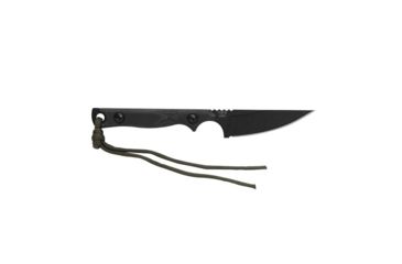 Image of TOPS Knives Street Scalpel 2 Fixed Blade Knife, 3.13in, 1095 Carbon Steel Blade, Black Canvas Micarta Handle, SSS-02