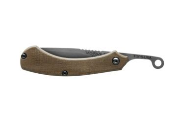 Image of TOPS Knives Tac-Raze 2 Folding Knife by Leo Espinoza, 3.13 in Blade, Green Canvas Micarta Handle, TRAZ-05