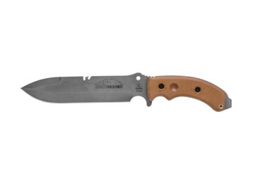 Image of Tops Knives Tahoma Field Knife, w/Unsharpened top edge, Tan, 7.75in, TAHO-03TNS