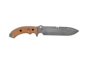Image of Tops Knives Tahoma Field Knife, w/Unsharpened top edge, Tan, 7.75in, TAHO-03TNS