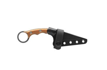 Image of TOPS Knives TOPS Poker Fixed Blade Knife, 2.5in, 1095 RC 56-58 Steel, Tan Canvas/Black Canvas Micarta Handle, TPKR-03