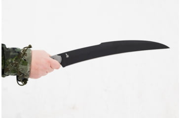 Image of TOPS Knives X16 Ginunting Fixed Blade Knife, 15.75in, 1095 Steel, Kukri, Black Linen Micarta Handle, X16G-02