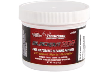 Image of Traditions A1940 Blackout Cleaning Patches .45-.54 Muzzleloader 2.5 Cotton 100