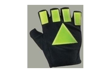Image of BlackWater Gear Traffic ''T'' Reflective Glove, 1/2 Finger - Triangles