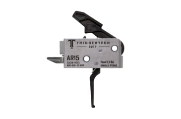 Image of Triggertech Duty AR15 Single-Stage Flat Trigger, 3.5lb Pull Weight, Stainless Steel, PVD Black, AH0-SDB-33-NNF