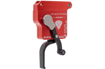 Image of Triggertech Diamond Bottom Safety Trigger, Remington 700, 1.5-4 lb Pull, Ambidextrous, Flat, Anodized, Black, R70-SRB-02-BNF
