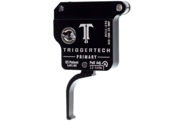 Image of Triggertech Primary Trigger, Armalite AR-50, 2.5-5 lb Pull, Ambidextrous, Flat, Anodized, Black, A50-SBB-24-NNF