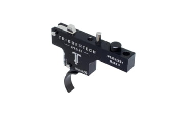 Image of Triggertech Weatherby Mark V Special Curved Trigger, 1 - 3.5 lb, Black, WM5-SBB-13-NBW