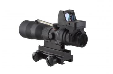 Image of Trijicon ACOG 3x30 Scope, Dual Illuminated Amber Horseshoe/Dot .223 Ballistic Reticle, 4.0 MOA RMR Sight, and TA60 Mount