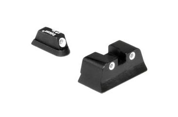 Image of Trijicon Bright &amp; Tough 3 Dot Green Front/Rear Night Sight Set - CZ75 &amp; CZ99 w/Dovetail Front