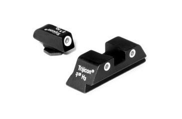 Image of Trijicon Bright &amp; Tough 3 Dot High Night Sight Set - Green Front, For Glock, GL04O