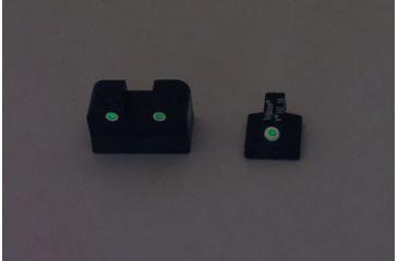 Image of Trijicon Bright &amp; Tough 3 Dot Night Sight Set, Green Front &amp; Rear - Baby Desert Eagle/Jericho