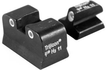 Image of USED Trijicon Bright &amp; Tough 3 Dot Night Sight Set, Green Front &amp; Rear - Baby Desert Eagle/Jericho, EDEMO1