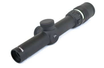 Image of Trijicon AccuPoint TR-24 1-4x24mm Rifle Scope, 30 mm Tube, Second Focal Plane, Black, Green BAC Triangle Post Reticle, MOA Adjustment, 200057