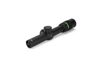 Image of Trijicon AccuPoint TR-24 1-4x24mm Rifle Scope, 30 mm Tube, Second Focal Plane, Black, Green German #4 Crosshair w/ Dot Reticle, MOA Adjustment, 200054