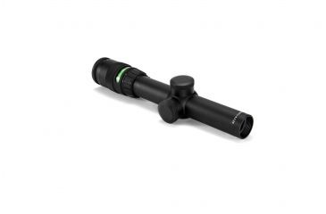 Image of Trijicon AccuPoint TR-24 1-4x24mm Rifle Scope, 30 mm Tube, Second Focal Plane, Black, Green German #4 Crosshair w/ Dot Reticle, MOA Adjustment, 200054