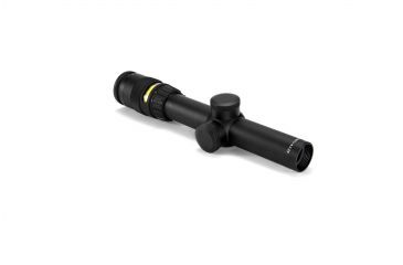Image of Trijicon AccuPoint TR-24 1-4x24mm Rifle Scope, 30 mm Tube, Second Focal Plane, Black, Amber BAC Triangle Post Reticle, MOA Adjustment, 200052