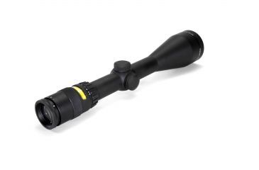 Image of Trijicon AccuPoint TR-22 2.5-10x56mm Rifle Scope, 30 mm Tube, Second Focal Plane, Black, Amber BAC Triangle Post Reticle, MOA Adjustment, 200022