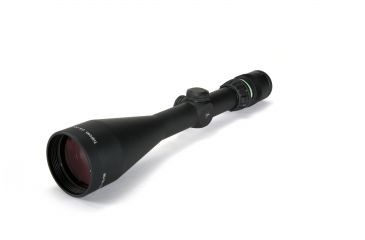 Image of Trijicon AccuPoint TR-22 2.5-10x56mm Rifle Scope, 30 mm Tube, Second Focal Plane, Black, Green BAC Triangle Post Reticle, MOA Adjustment, 200033