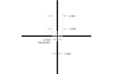 Image of Trijicon AccuPoint TR-33 5-20x50mm Rifle Scope, 30 mm Tube, Second Focal Plane, Satin, Black, Green Standard Duplex Crosshair w/ Dot Reticle, MOA Adjustment, 200155