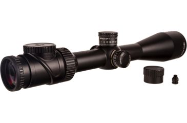 Image of Trijicon AccuPoint TR-33 5-20x50mm Rifle Scope, 30 mm Tube, Second Focal Plane, Satin, Black, Green BAC Triangle Post Reticle, MOA Adjustment, 200154