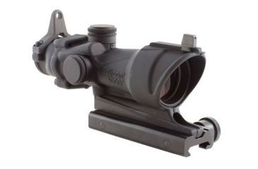 Image of Trijicon ACOG 4x32 Scope, Center Illuminated Amber Crosshair .308 Ballistic Reticle, TA51 Mount, Backup Iron Sights and Dust Cover TA01NSN-308