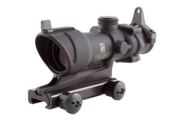 Image of Trijicon ACOG 4x32 Red Dot Scope w/ Center Illuminated Amber Crosshair, .308BallisticReticle, TA51 Mount, Backup Iron Sights &amp; Dust Cover TA01NSN-308