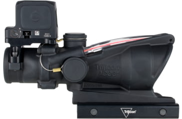 Image of Trijicon ACOG/RCR, 4X32mm Dual Illuminated Red Chevron .223 Reticle, Thumbscrew Mount, LED 3.25 MOA Red Dot RCR, Matte Finish, Black, TA31-C-100813